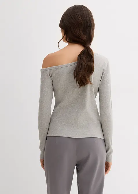 Geribde longsleeve, bonprix
