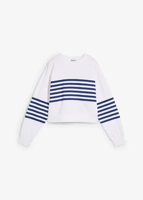 Oversized sweater van puur katoen, bonprix