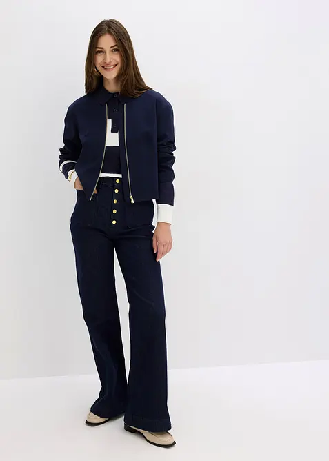 Flared jeans, high waist, bonprix