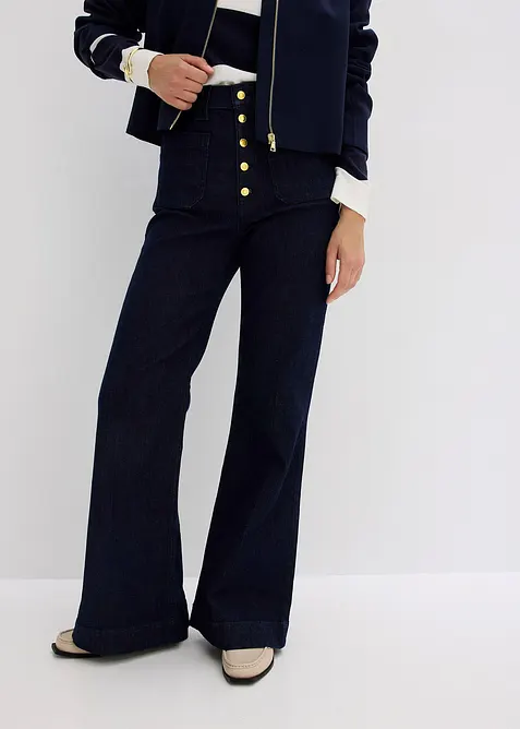 Flared jeans, high waist, bonprix