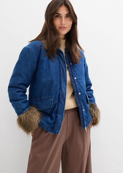 Spijkerjas, licht gewatteerd, bonprix