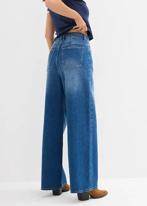 Wide leg jeans high waist, bonprix
