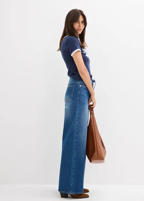 Wide leg jeans high waist, bonprix