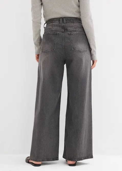 Wide leg jeans high waist, bonprix