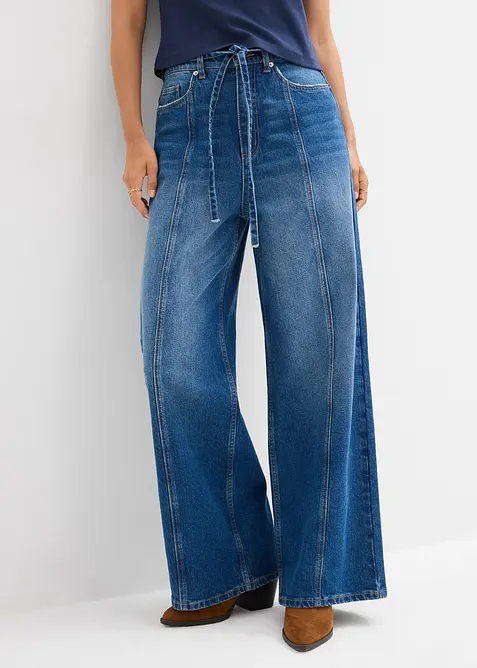Wide leg jeans high waist, bonprix