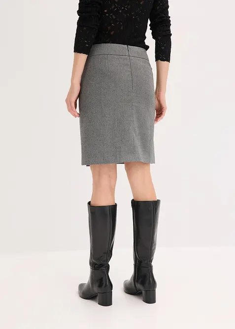 Wikkelrok met visgraatpatroon, bonprix