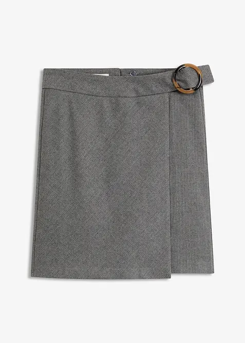 Wikkelrok met visgraatpatroon, bonprix