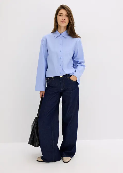 Overhemdblouse van katoen, bonprix