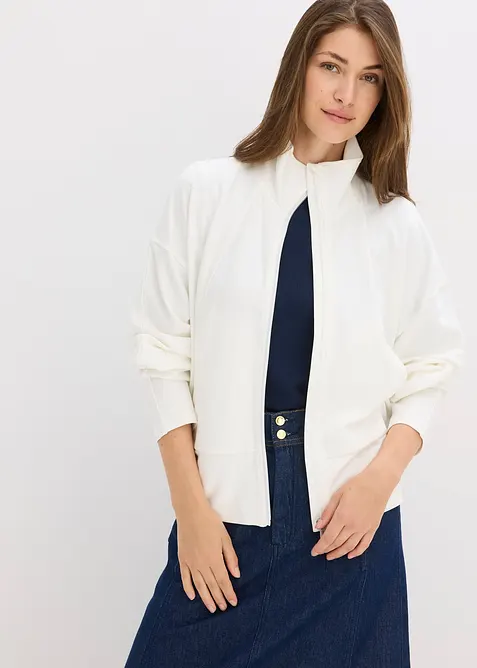 Sweatvest van comfortabel Punto di Roma, bonprix