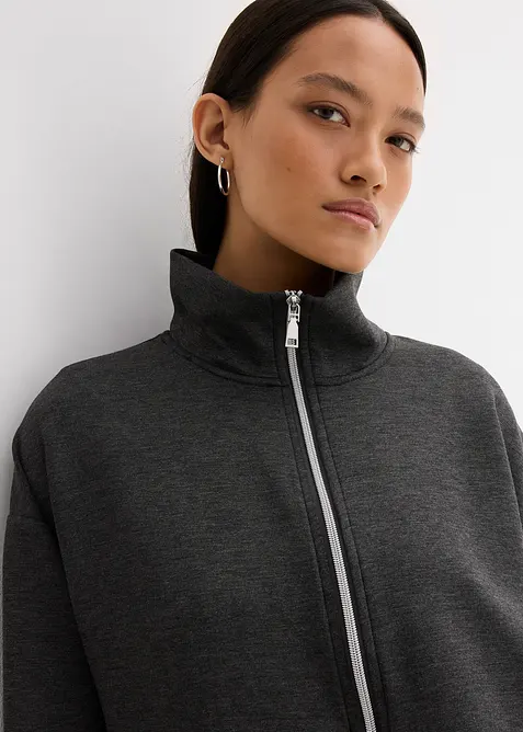 Oversized jas van viscose-mix, bonprix