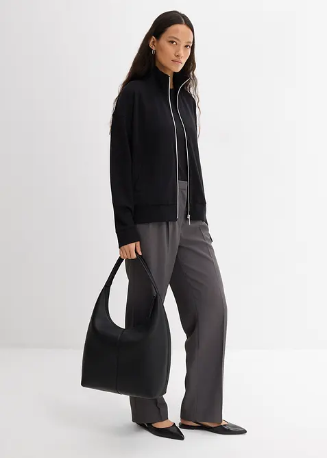 Oversized jas van viscose-mix, bonprix