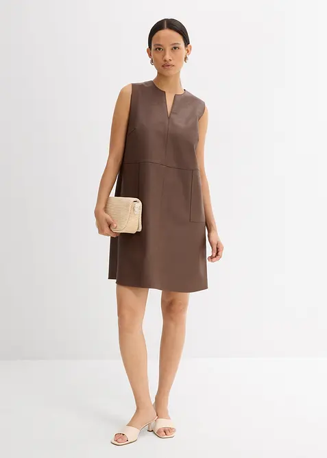 Imitatieleren jurk, bonprix