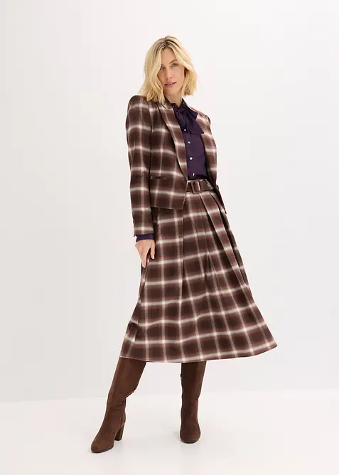 Plooirok met riem (2-dlg. set), bonprix