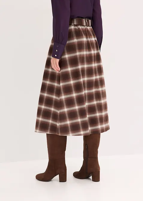 Plooirok met riem (2-dlg. set), bonprix