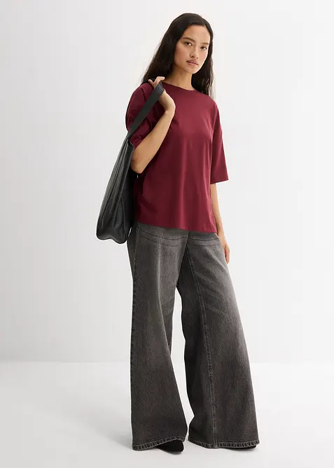 Oversized shirt van een katoenmix, bonprix