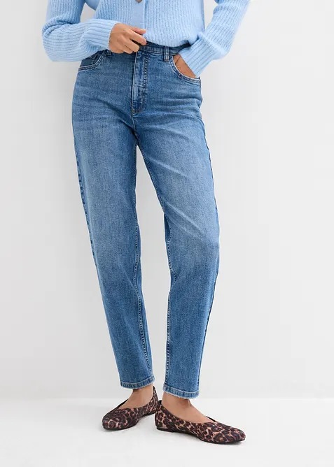 High waist mom jeans, cropped, bonprix