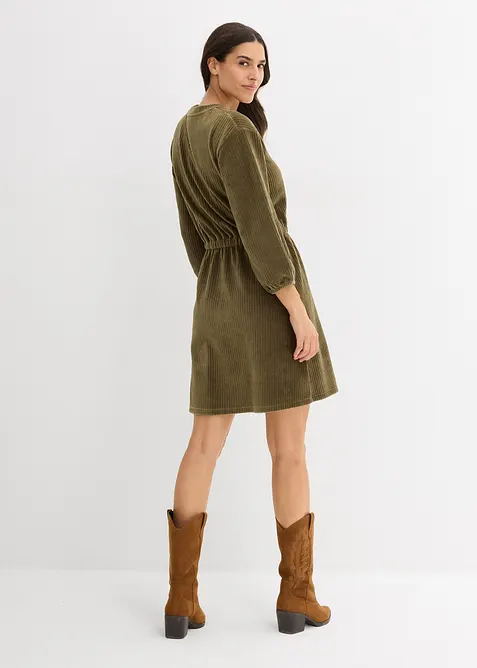 Jurk van jersey corduroy, bonprix