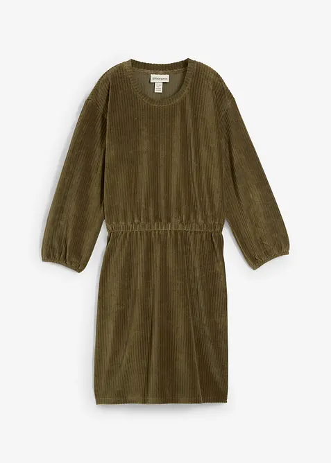Jurk van jersey corduroy, bonprix