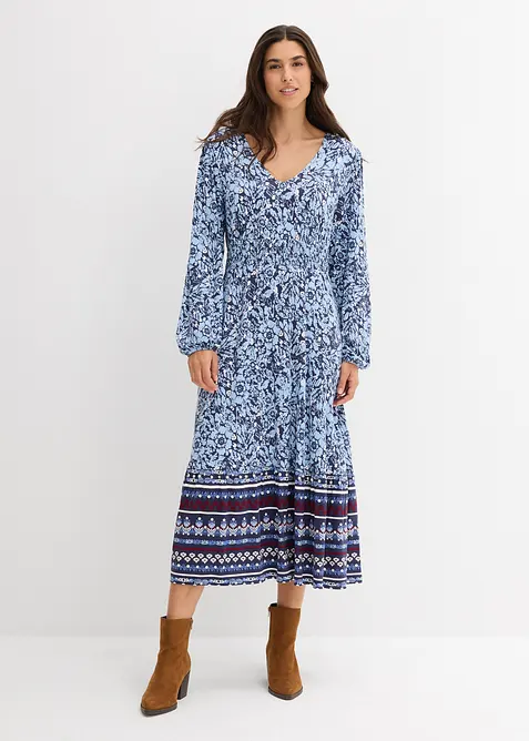 Maxi jurk van een zachte viscose-elastanmix, bonprix