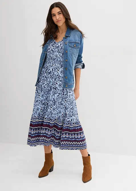 Maxi jurk van een zachte viscose-elastanmix, bonprix