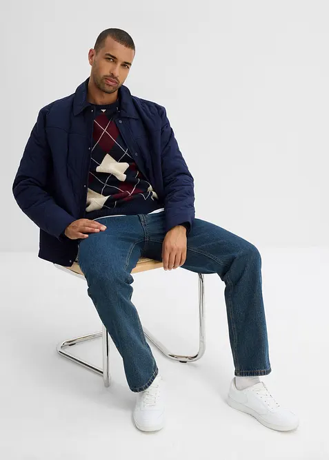 Trui met Argylepatroon van puur katoen, bonprix