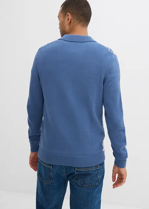 Polo-trui met Argylepatroon van puur katoen, bonprix