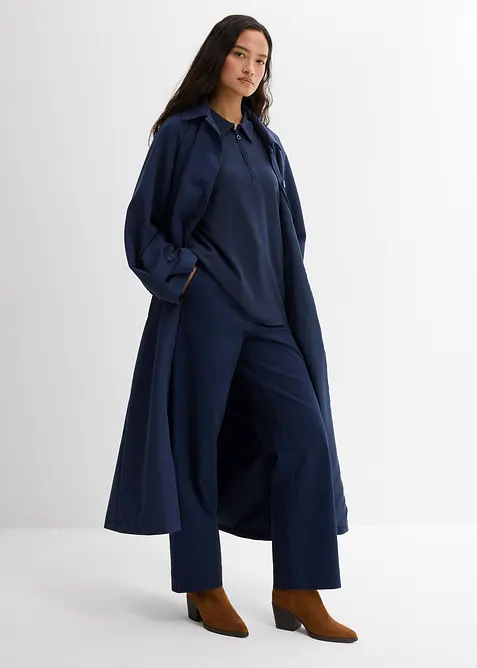 Wijde 7/8 broek van elastisch biologisch katoenmix, bonprix