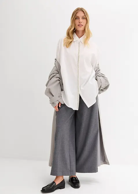 Overhemdblouse met strass, bonprix