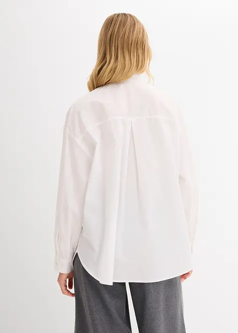 Overhemdblouse met strass, bonprix