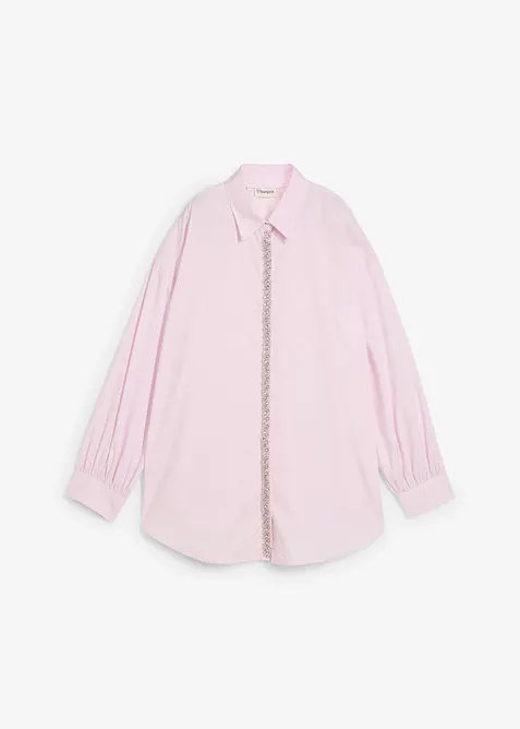 Overhemdblouse met strass, bonprix