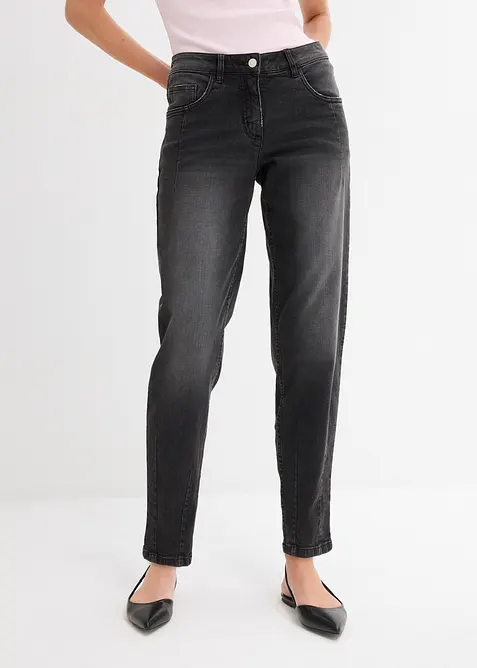 Barrel jeans mid waist, bonprix