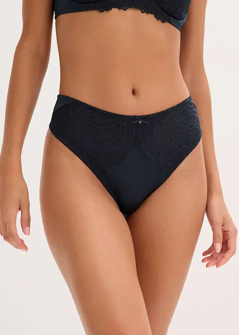 Maxi string met glanzend materiaal (set van 2), bonprix