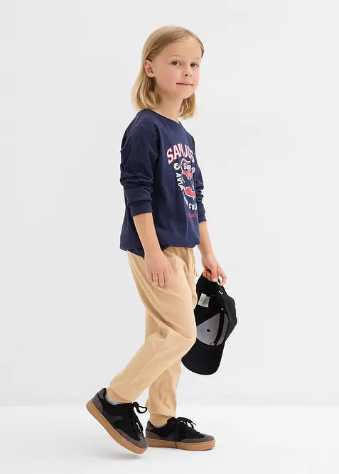 Joggingbroek van biologisch katoen (set van 2), bonprix