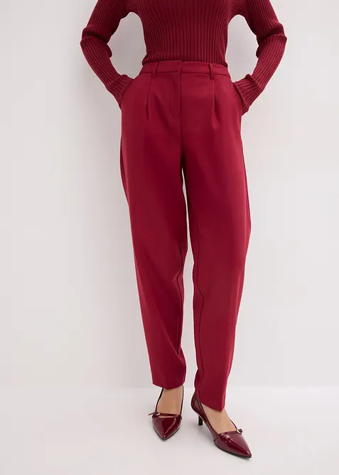 Stoffen broek in barrel fit, bonprix