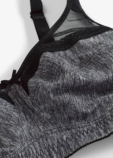 Steun bh zonder beugels met gewatteerde schouderbandjes, bonprix