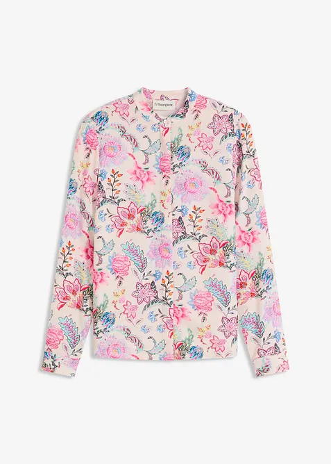 Blouse met een bloemmotief, bonprix