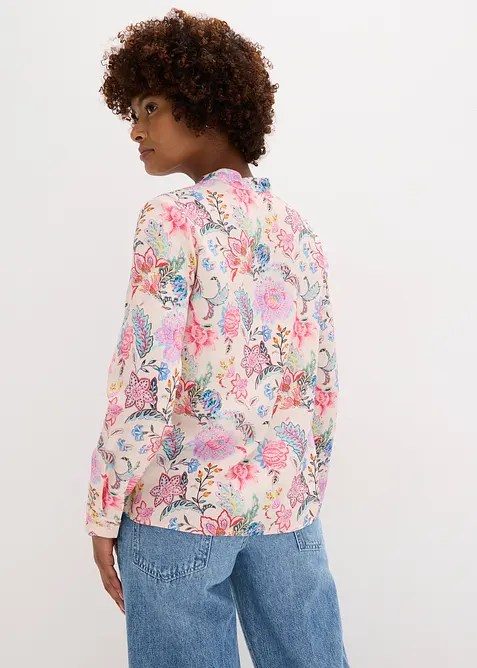 Blouse met een bloemmotief, bonprix