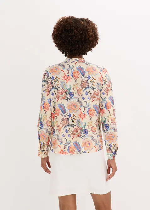 Blouse met een bloemmotief, bonprix