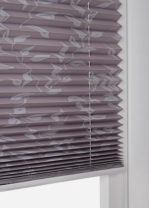 Verduisterend plisségordijn met rankenprint, bonprix