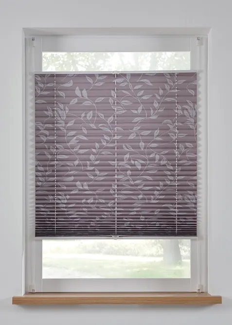 Verduisterend plisségordijn met rankenprint, bonprix