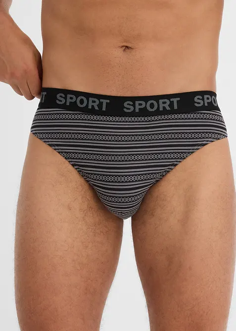 Slip met katoen (set van 4), bonprix