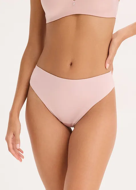 High waist string van glanzend materiaal (set van 2), bonprix