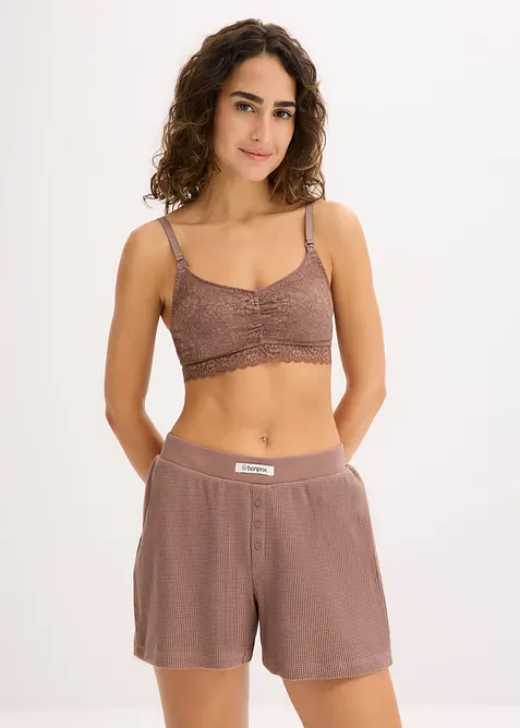 Voedingsbh met kant zonder beugels (set van 2), bonprix