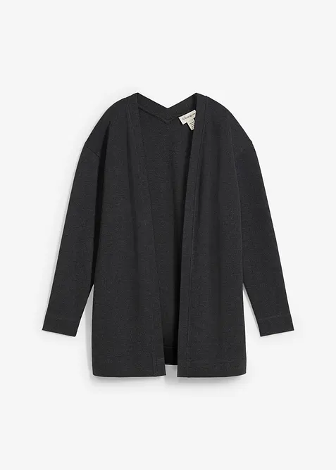 Lang sweatvest in een zachte katoenmix, bonprix