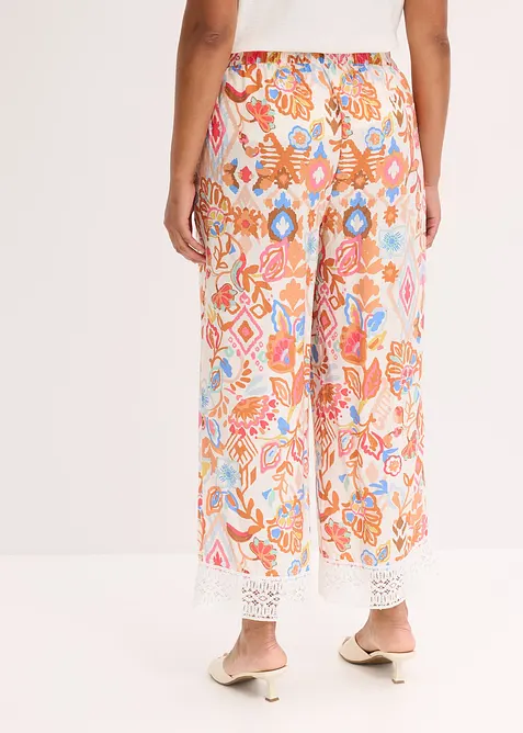 Broek met kant, bonprix