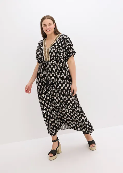 Maxi jurk van soepele viscose, bonprix