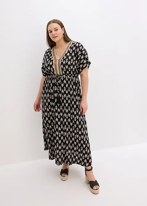 Maxi jurk van soepele viscose, bonprix