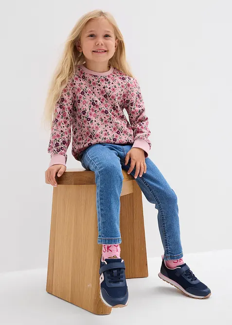 Jegging mid waist met tailleband, bonprix