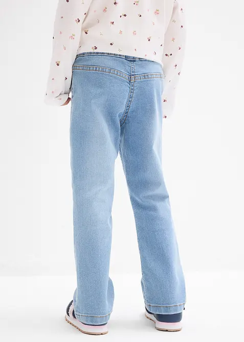 Mid waist bootcut jeans met comfy tailleband, bonprix