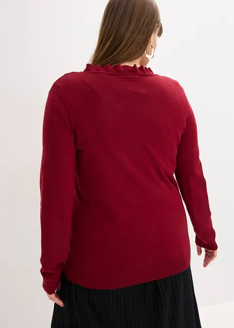 Fijngebreid vest in een soepele viscosemix, bonprix